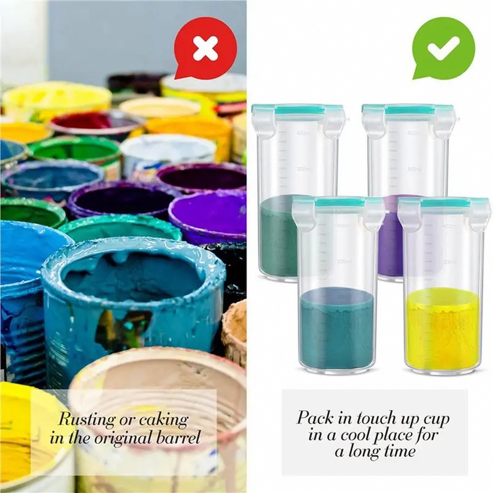 Touch Up Paint Containers with Lids 12Pc Set for Small Painting Projects and