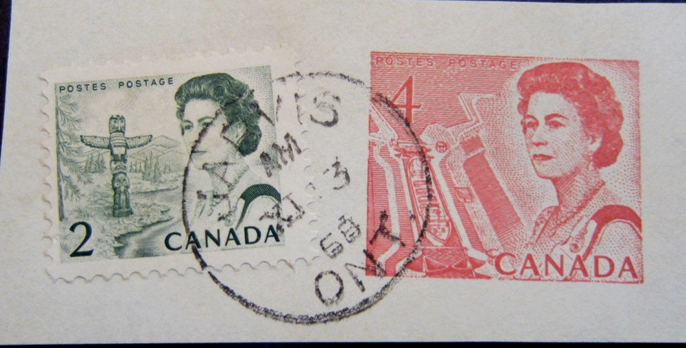 Canada #455,457 CDS Cancel Jarvis, ON {ebhs145}