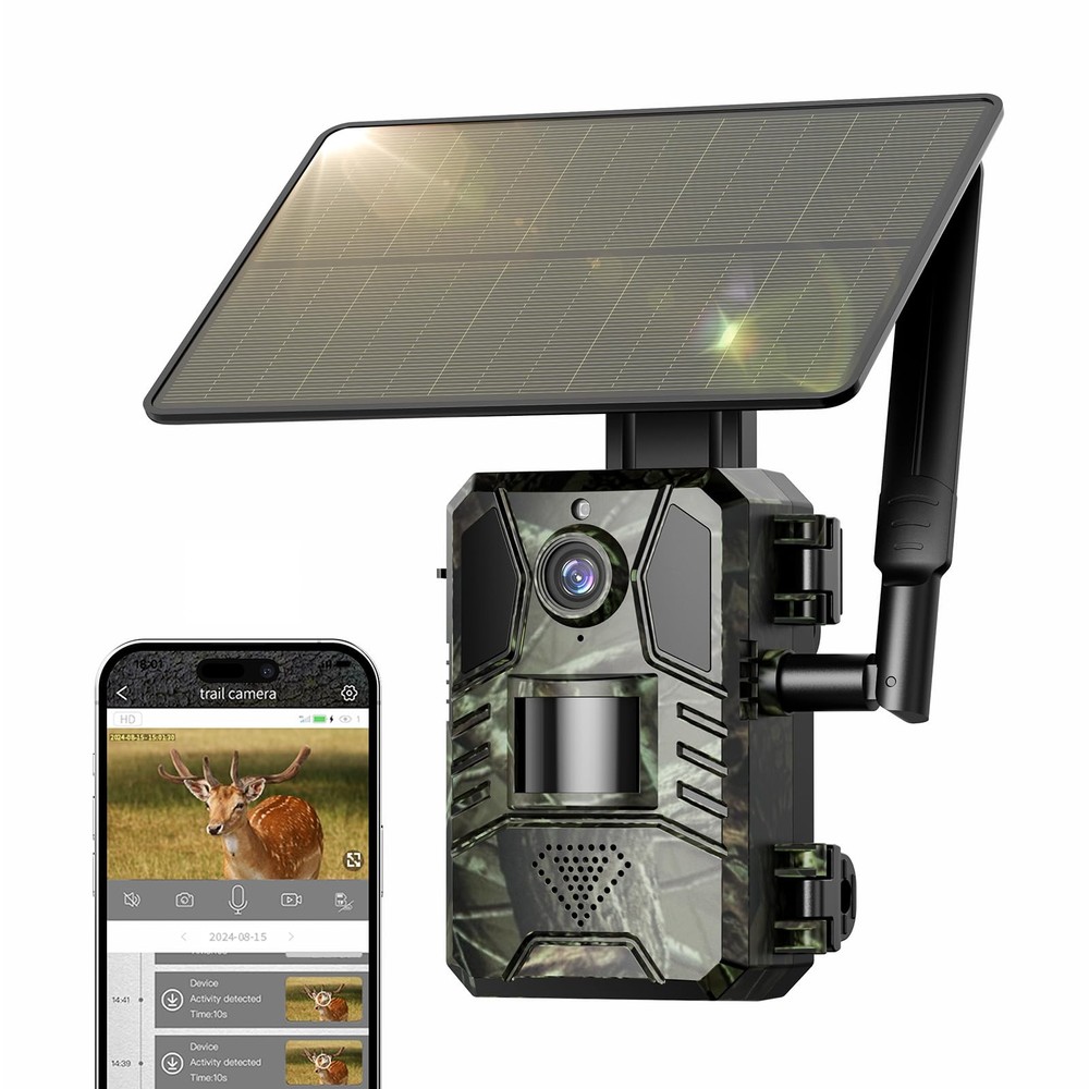 Loatos Trail Camera, Cellular Camera 2k Live View, camouflage green