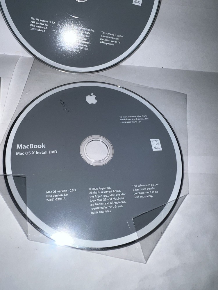 2008 Macintosh MacMacBook Applications Software Installation DVD Version 1.0