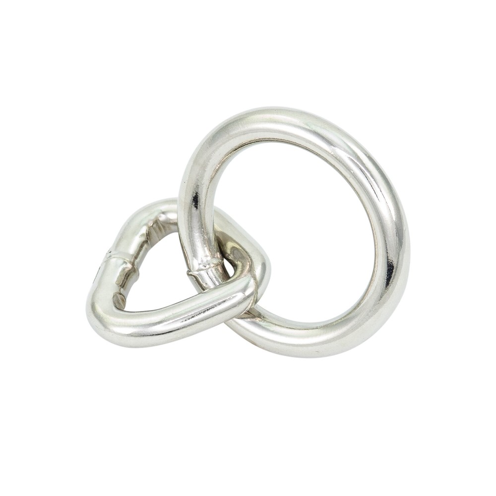 Medium 35mm Size Silver Bondage Rings - single ring - StudsAndSpikes