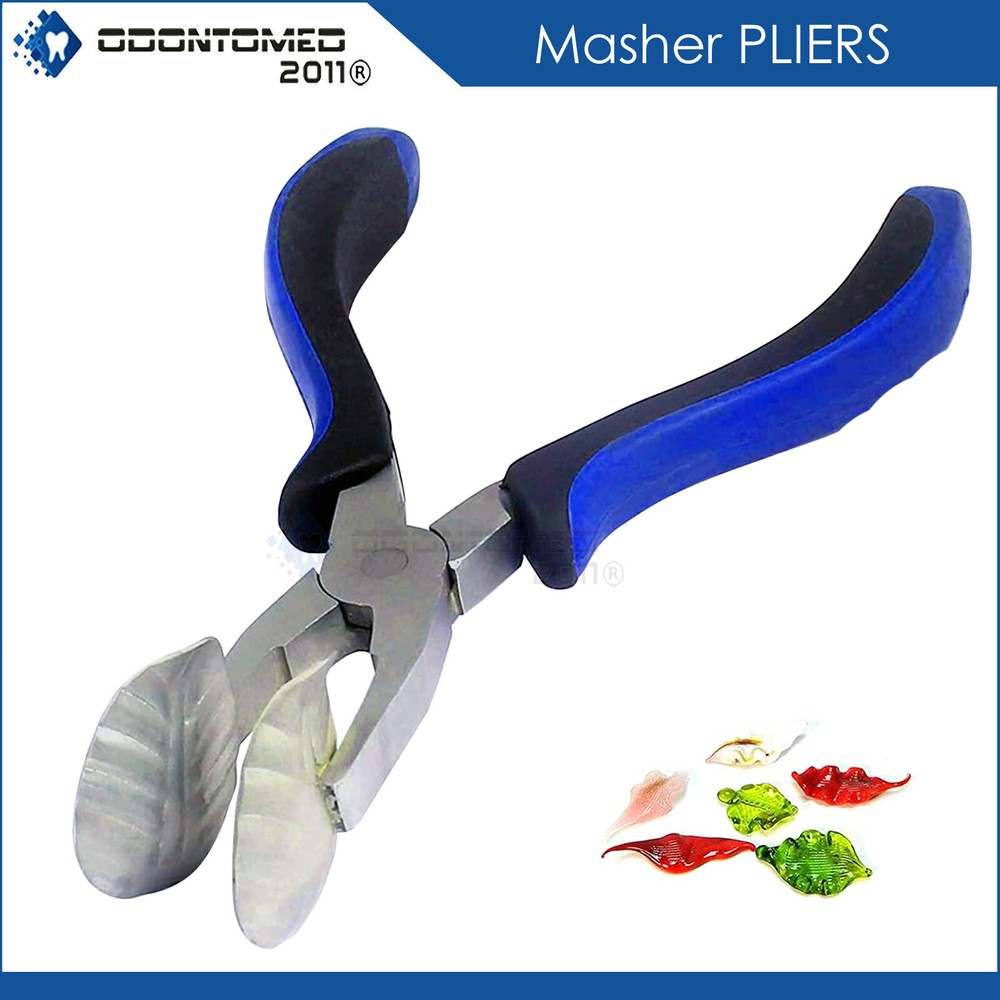 Glassblowing Boro Lampwork Bead Leaf Masher Flat Plier