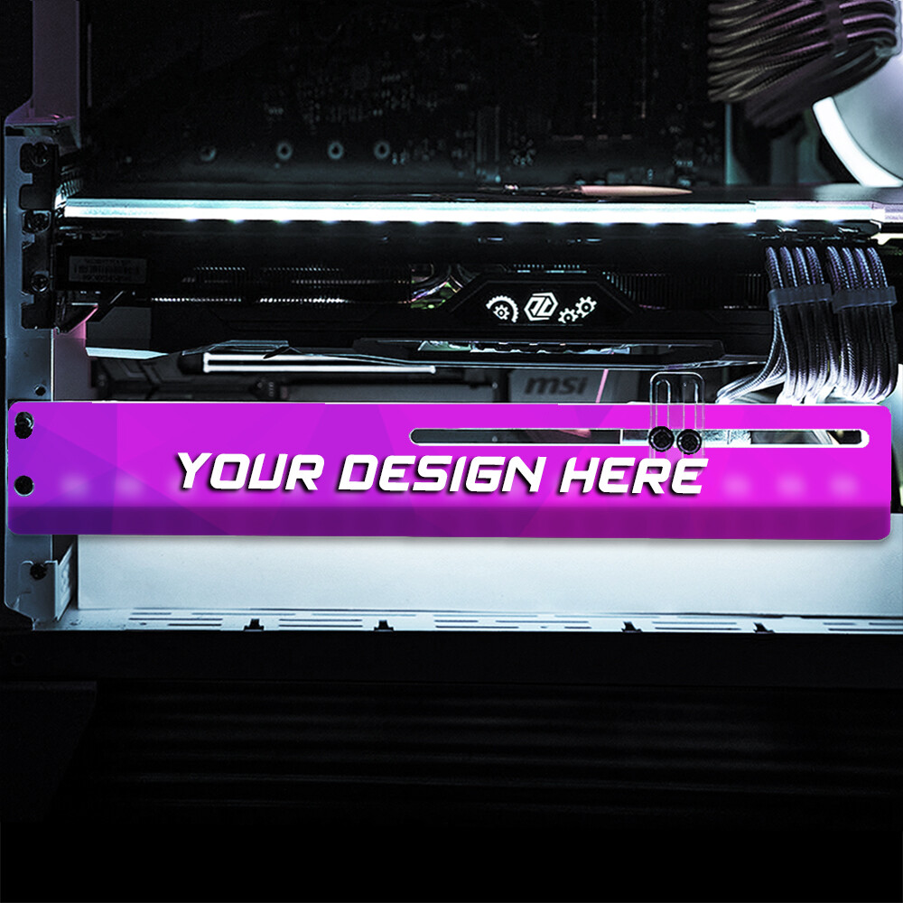 Custom RGB GPU Support Bracket (Addressable RGB Controller Kit Included)