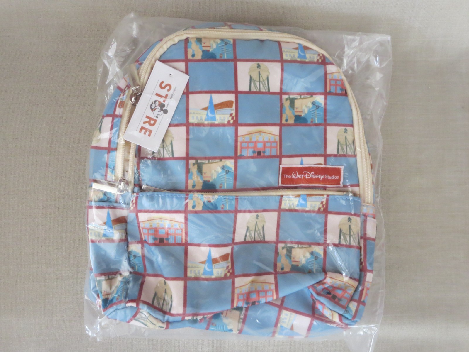 New with Tag Walt Disney Company Studios Backpack Store Icon All Over Print AOP