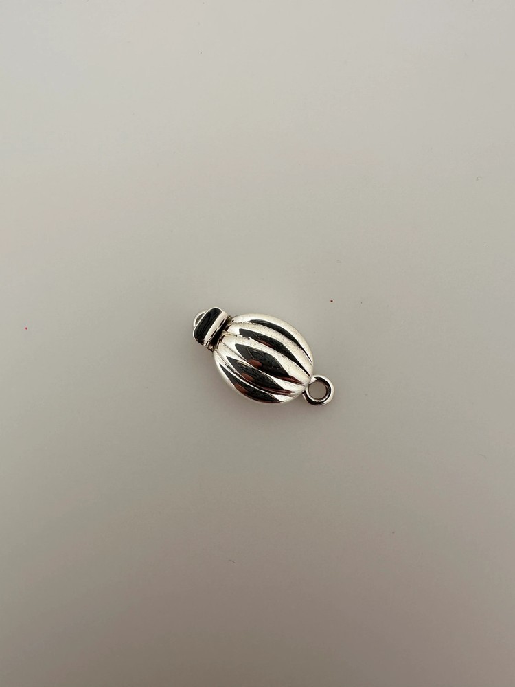 925 Sterling Silver Ladybug Box Clasp One & Two Loop (19 × 10 mm) - 1 Set