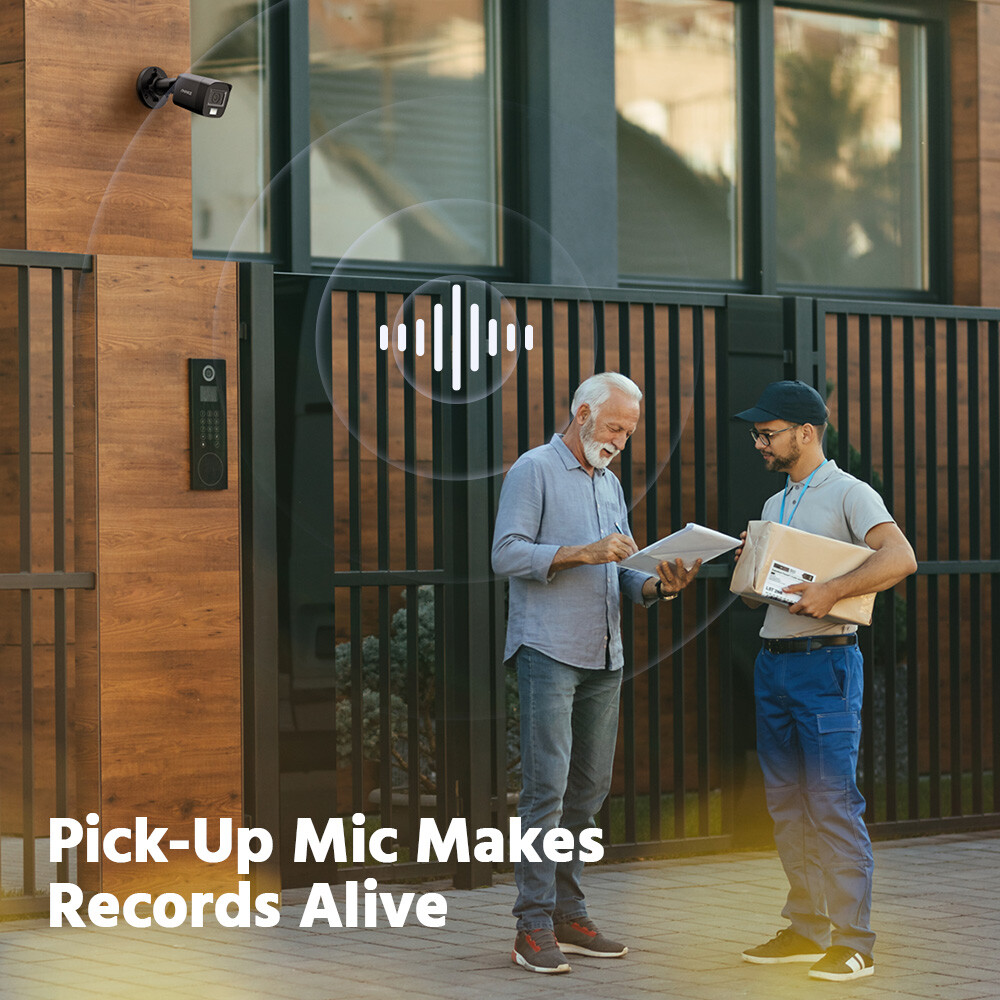 ANNKE 5MP Audio CCTV Security Camera Outdoor Color Night Vision Human Detection