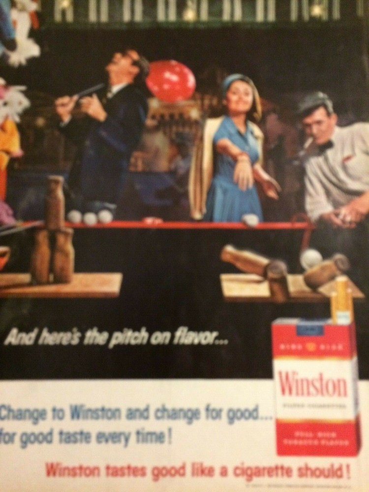 Winston Cigarettes, Full Page Vintage Print Ad