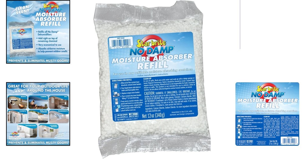 Effortless 12 oz Dehumidifier with Crystals - Protect Valuables from Moisture