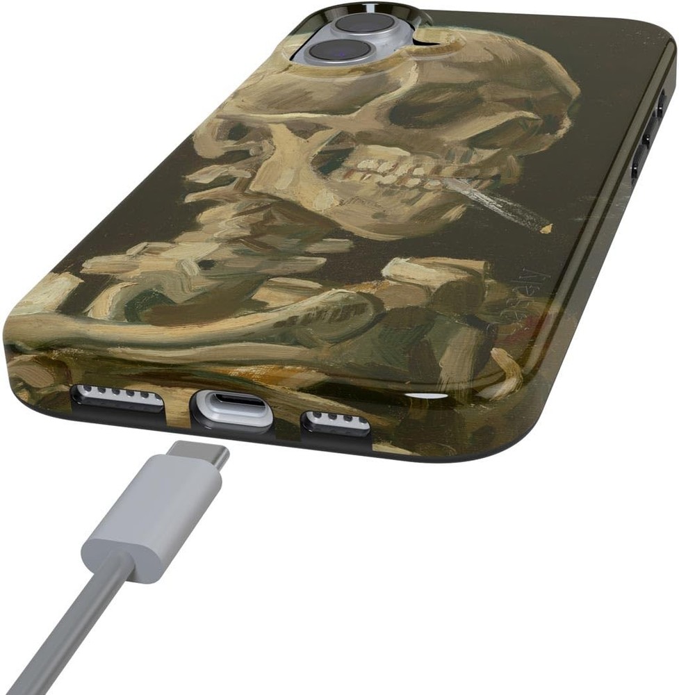 Casely iPhone 16 Case MagSafe Compatible Classic Slim Design Van Gogh Skeleton