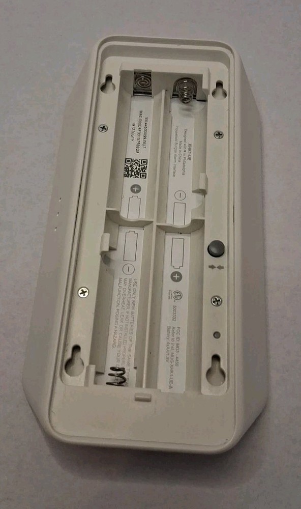 Xfinity XHK1-UE Security Alarm Keypad White Home Security With Replacement Back