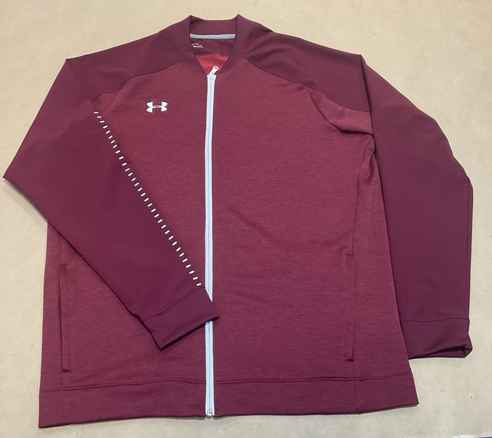 Under Armour Cold Gear XL Full Zip Jacket Trainer w/ Pockets EUC
