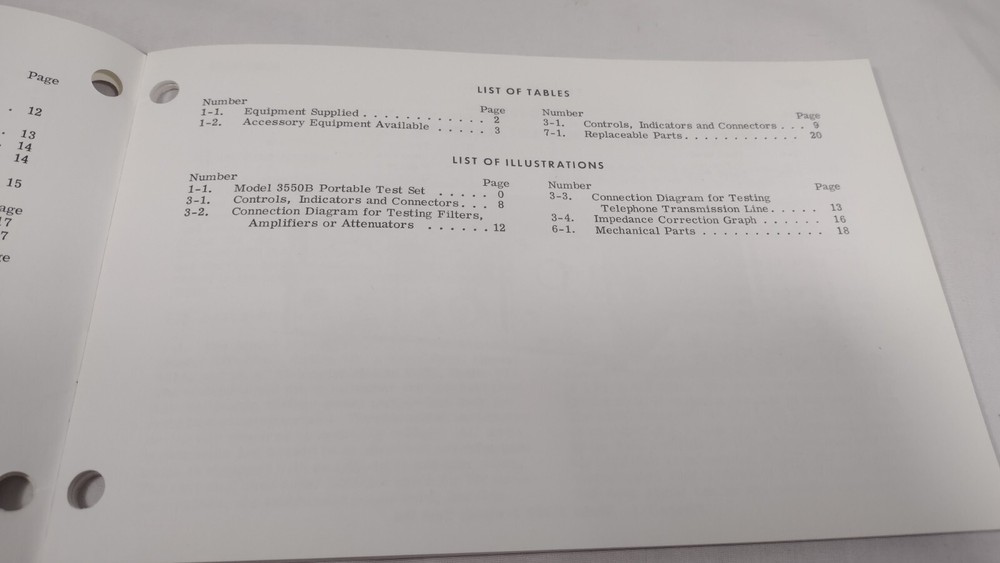 (15) HP Portable Test Set 3550B Operating & Service Manual ©1968