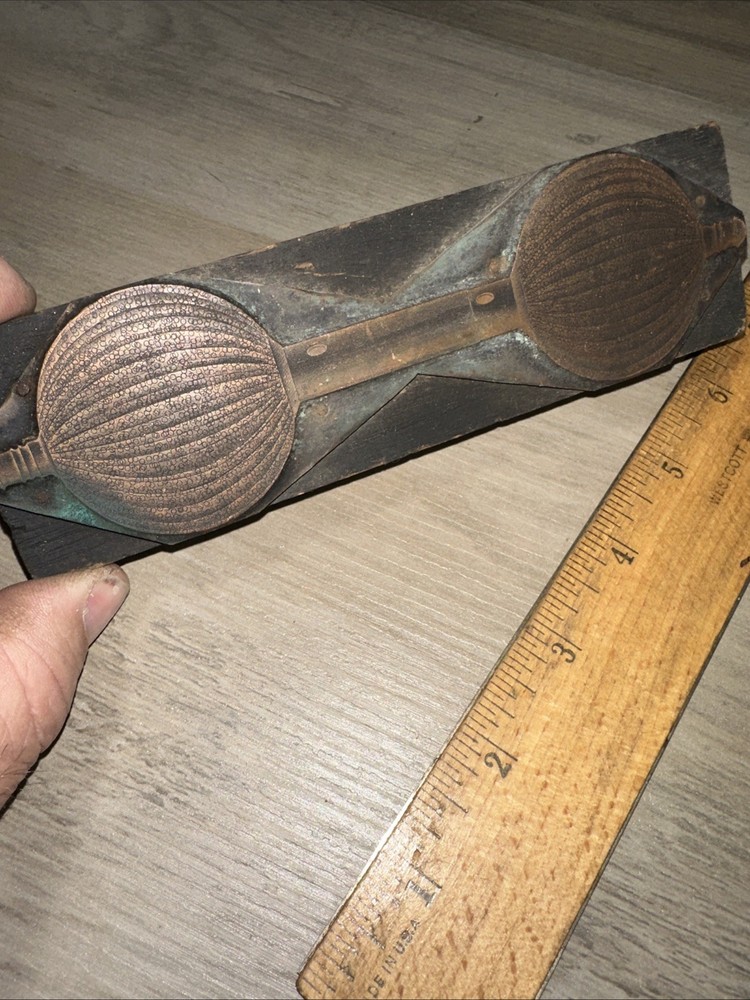 Printing Block “ Unknown Image, Early Lightbulb? “ Beautiful Details!!￼
