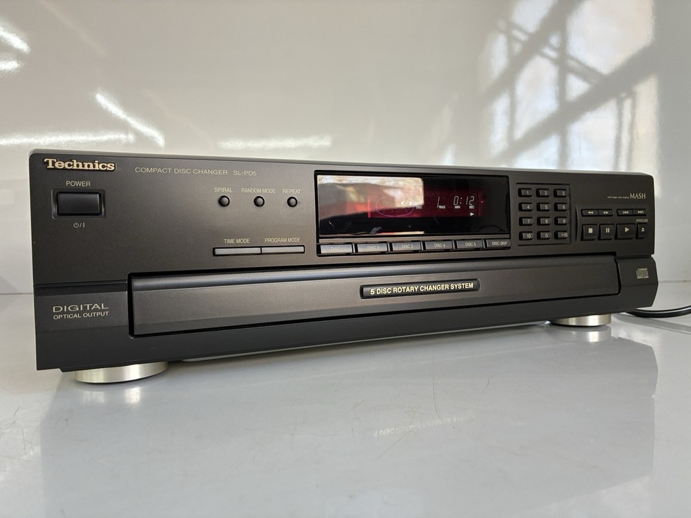 Technics SL-PD5 CD Changer 5 Disc Rotary CD Changer With Original Box