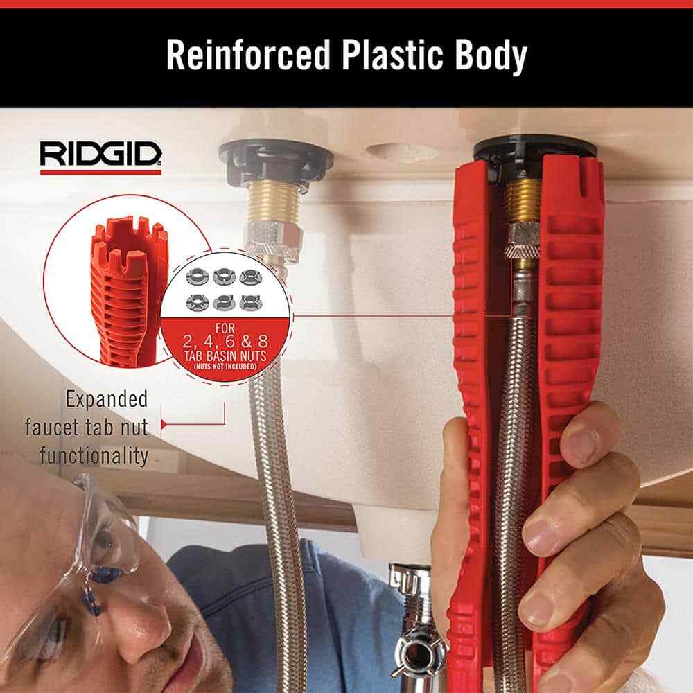 RIDGID EZ Change Plumbing Wrench Faucet Installation and Removal Tool