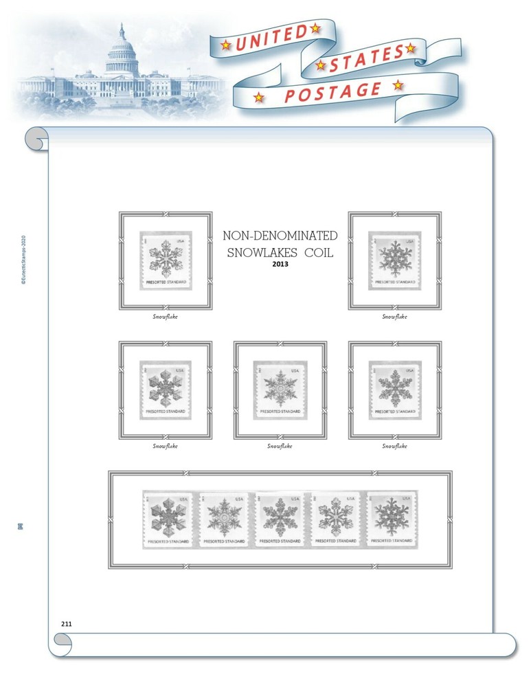2013 U.S. Regular Issue Singles COMPLETE Supplement (White Ace Alternative)
