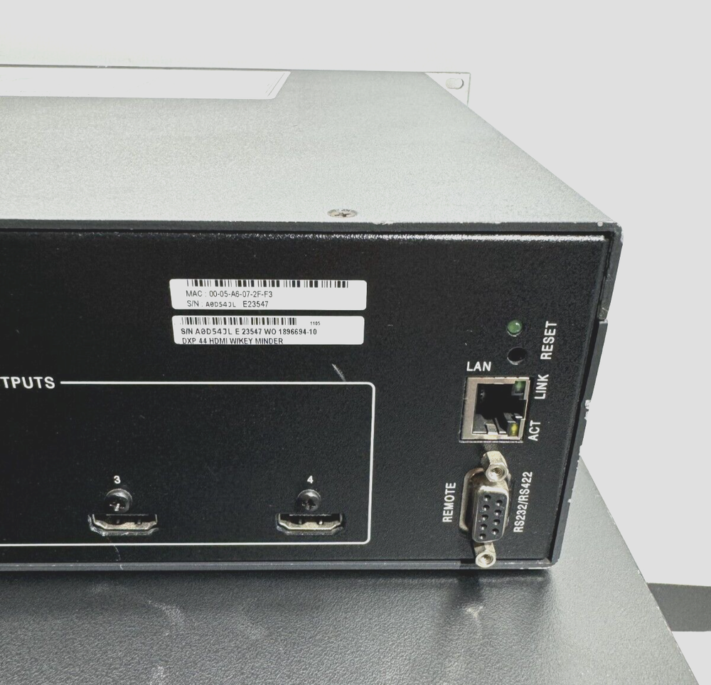 EXTRON DXP 44 HDMI Digital Crosspoint Matrix Switcher