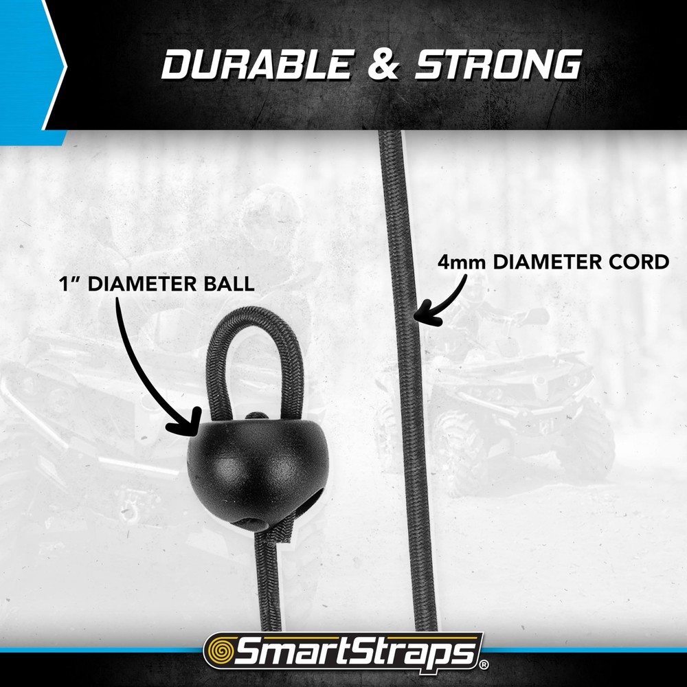 Smartstraps Adjustable Toggle Ball Bungee Cord, Adjust Tension And Len