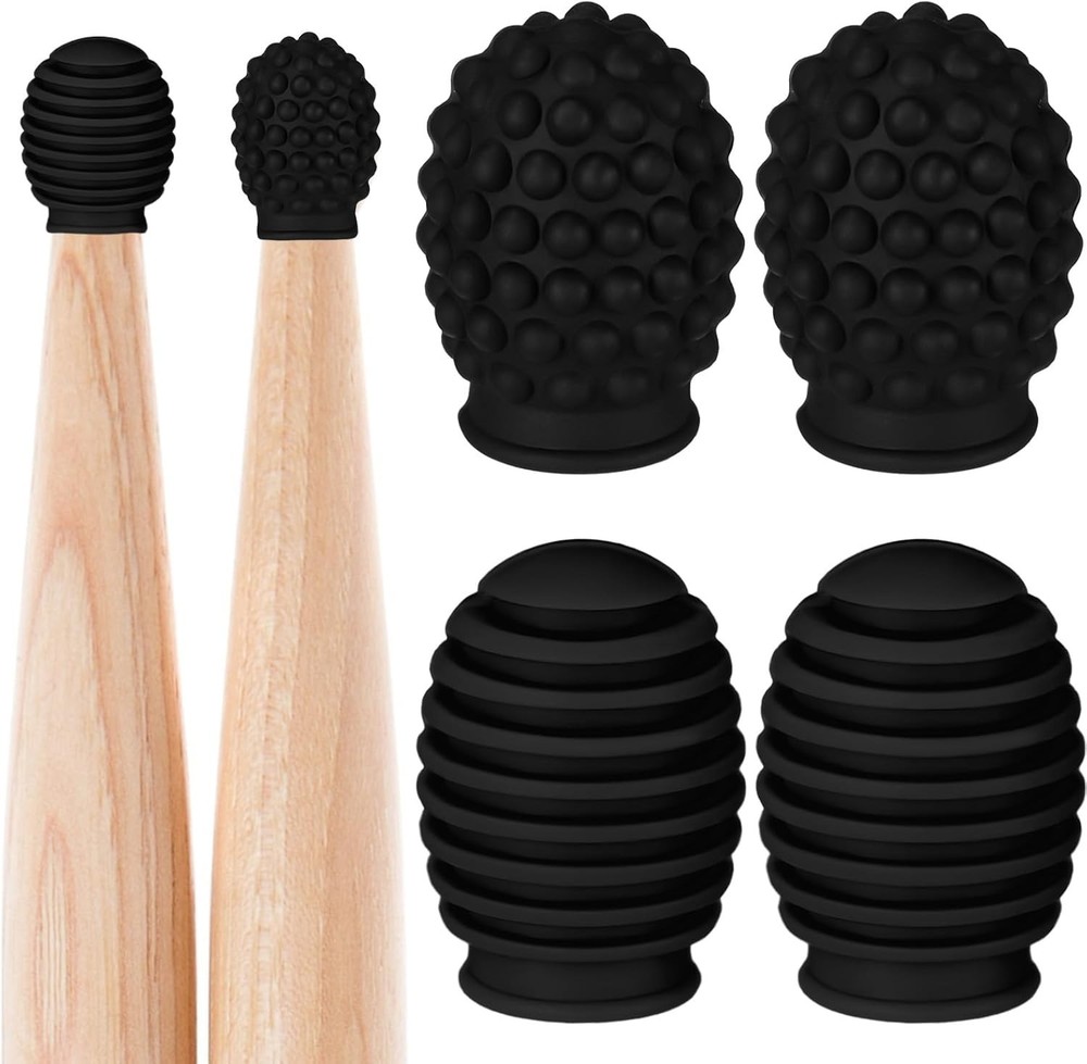 Durable Silicone Drumstick Silent Tips - Perfect for Discreet Practice Anywhere!
