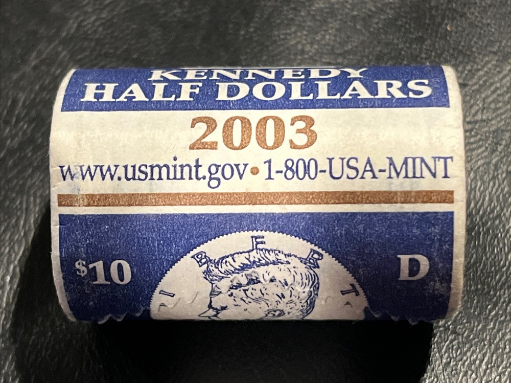 2003D Kennedy Half Dollar from Mint Roll Uncirculated BU UNC