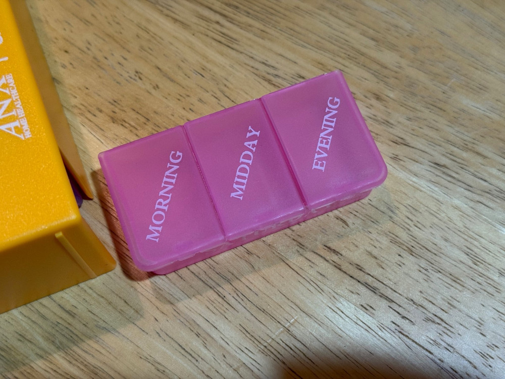Weekly Pill Organizer - 3 times a day - Plastic
