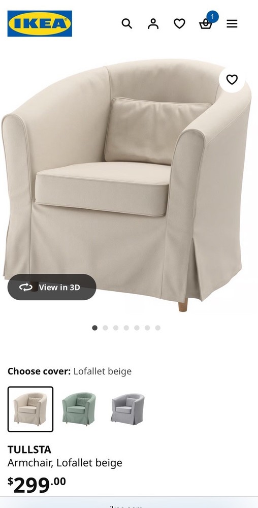 🪑 IKEA TULLSTA Armchair – Lofallet Beige