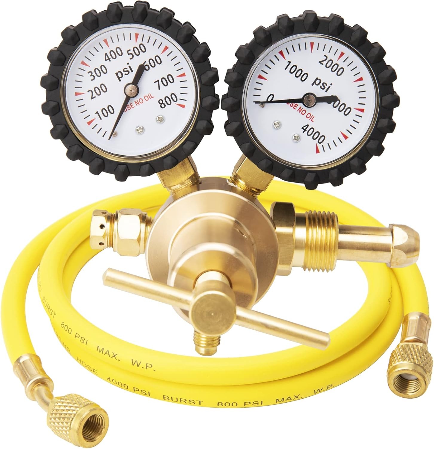 Nitrogen Gas Regulator 0-800 PSI Delivery Pressure with 80inch Hose CGA580 New