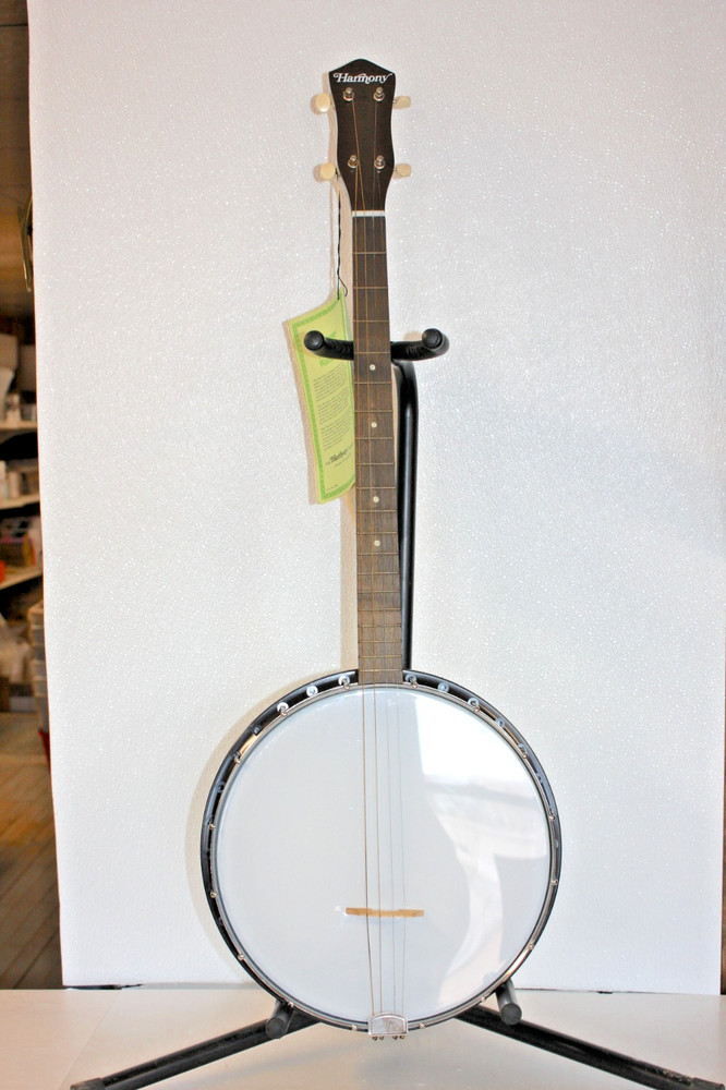 Harmony 4800 4 String Open Back Banjo With Case