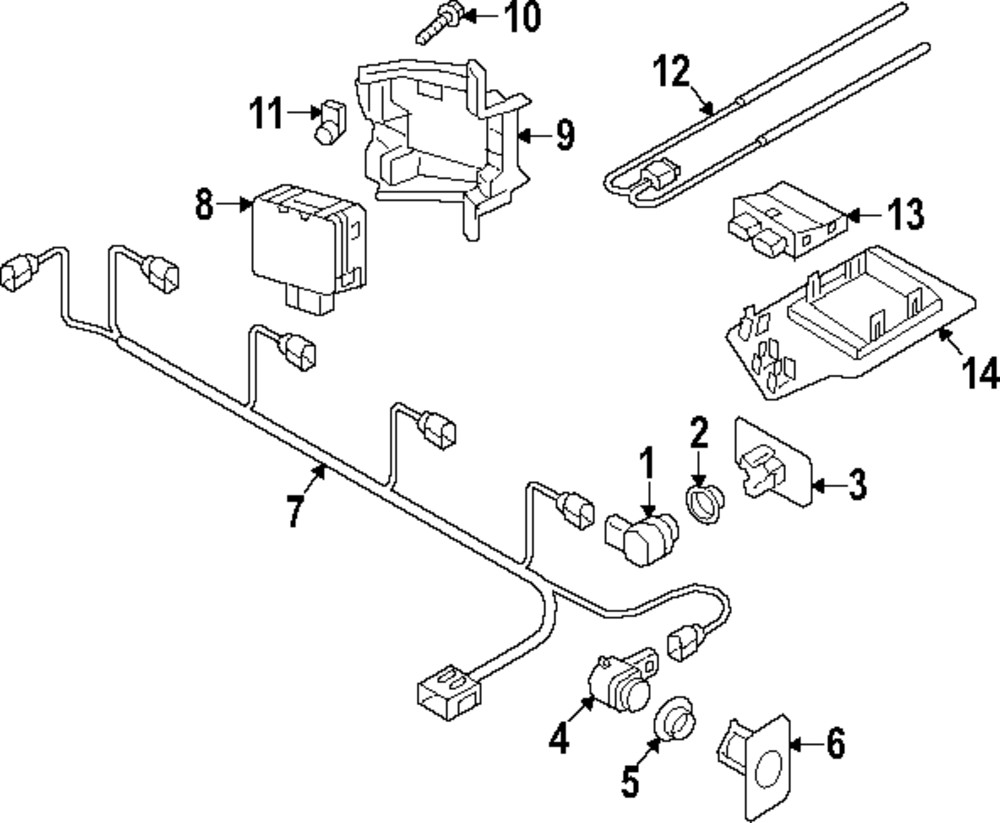 Genuine Audi Blind Spot Radar Bracket 83A-907-175