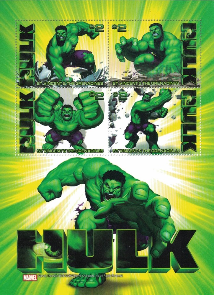 Hulk 2003 MNH stamp sheetlet