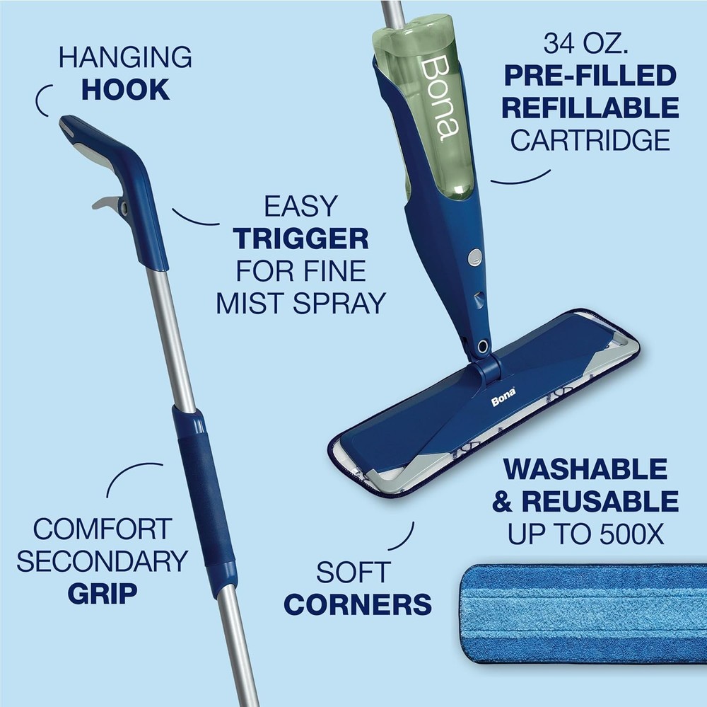 Premium Motion Multi-Surface Floor Spray Mop - Includes Multi-Surface Floor