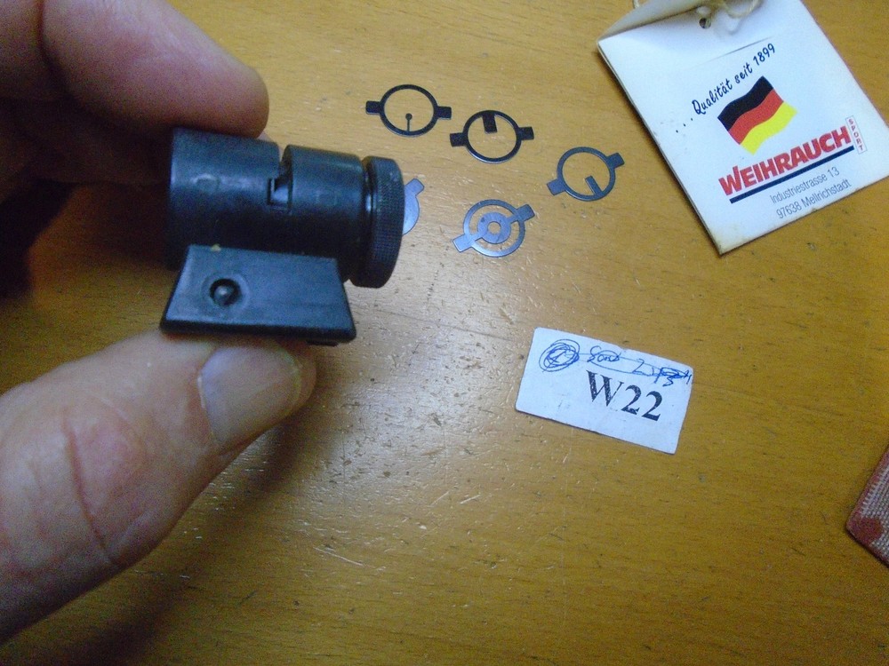 Weihrauch Air Rifle Front Globe Sight With Inserts