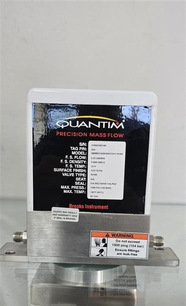 Brooks Quantim Precision Mass Flow Controller- 1500psi 0.25 GM/MIN -35