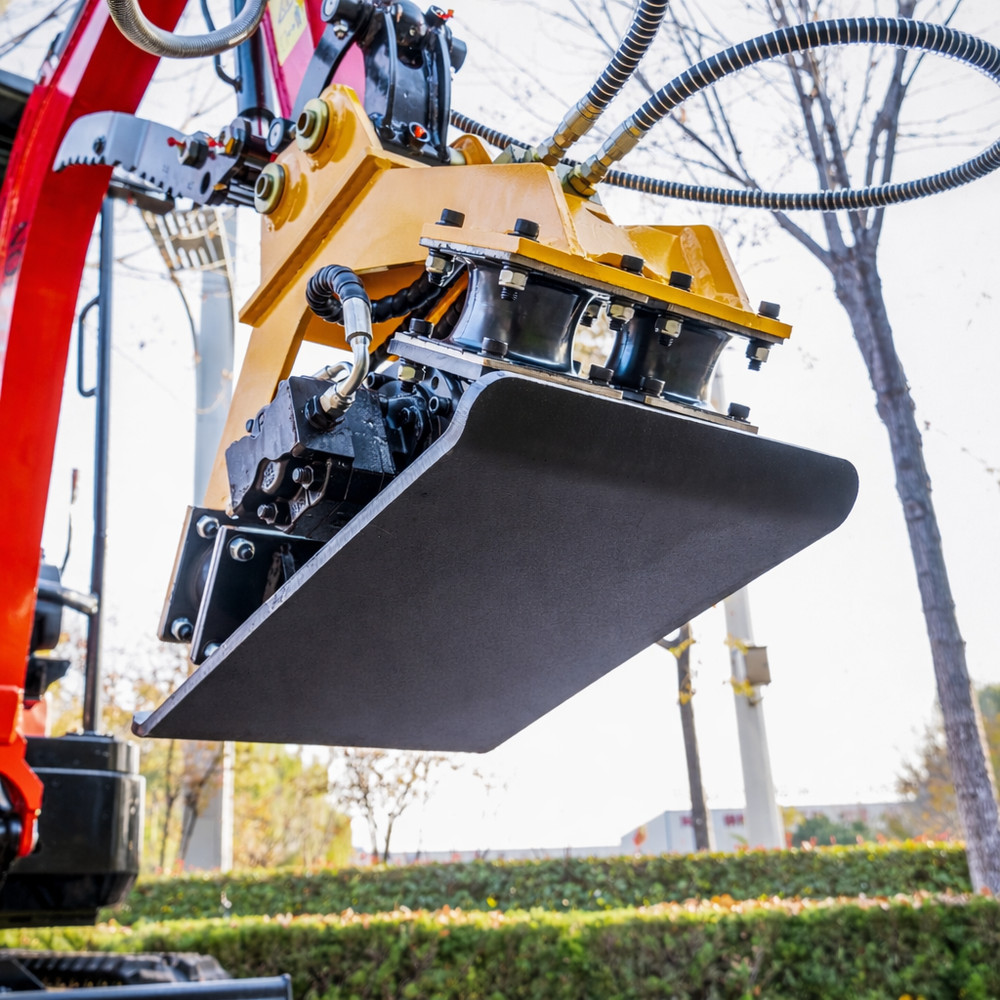 Heavy Duty Hydraulic Compactor Attachment Ft With 1-2 Ton TYPHON Mini Excavators