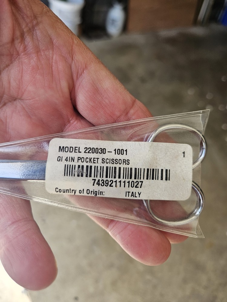 2 Pair Gingher Blunt Tip Scissors 4" & 5" Italy Real Nice