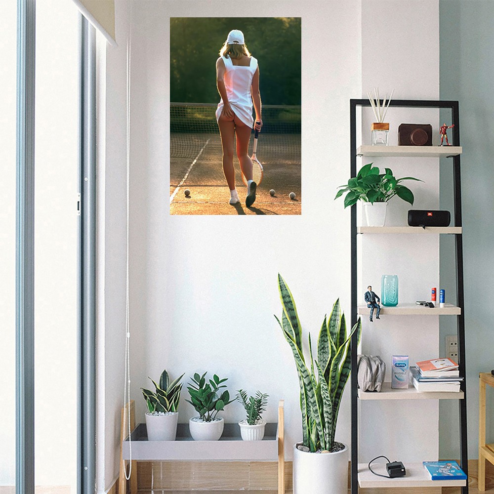 Tennis Girl - Poster (Tennis Girl Scratching Butt) (Size: 24" x 36")