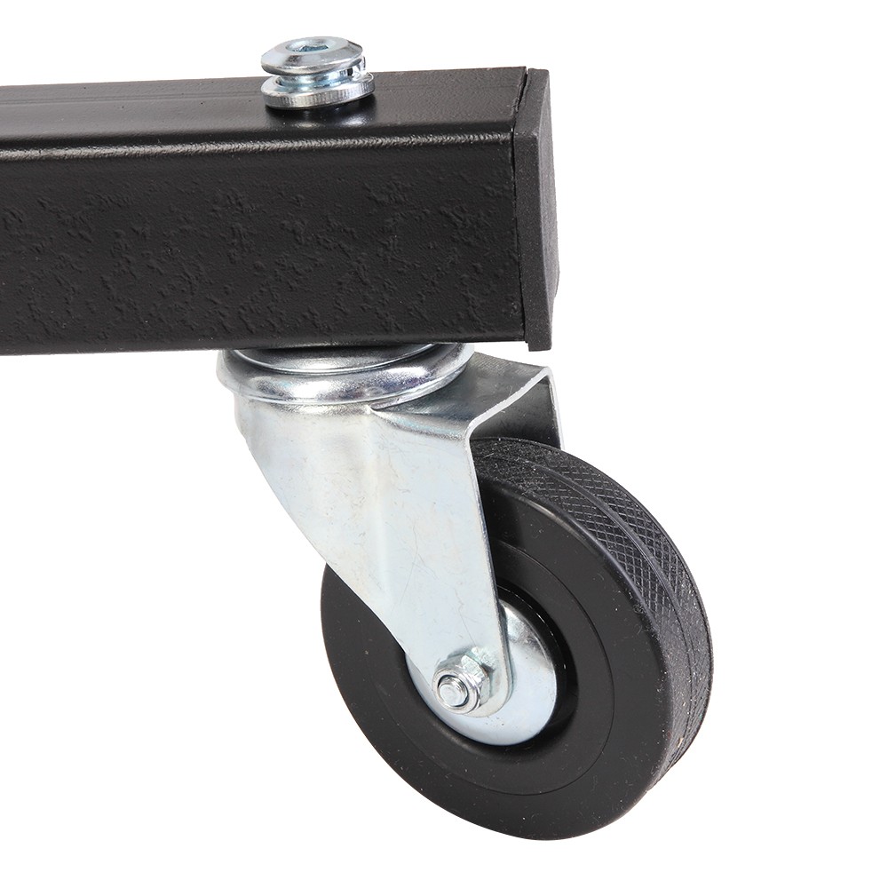 Adjustable Height Foldable Creeper for Automotive Workshop - Black