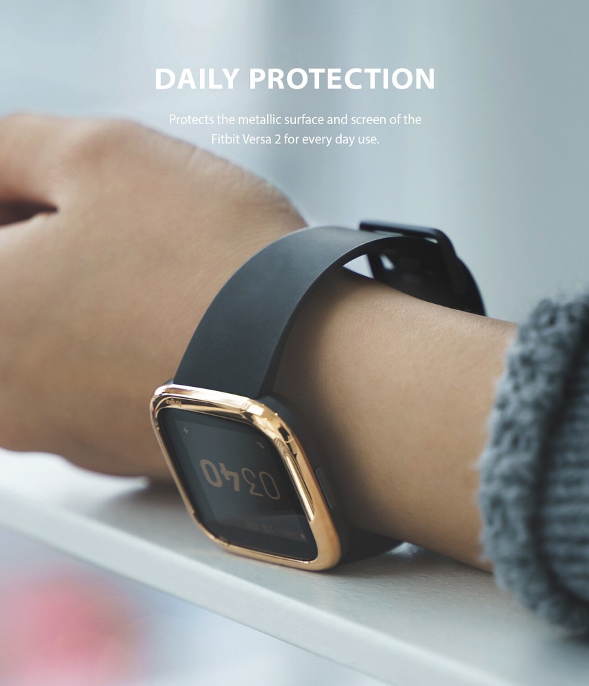 For Fitbit Versa 2 | Ringke Bezel Styling Frame Case Cover Stainless Protector