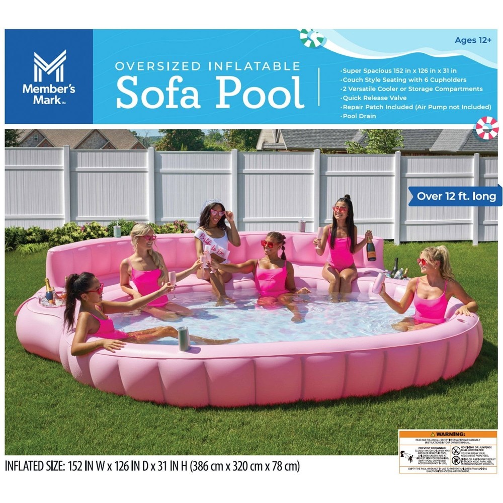 OVERSIZED INFLATABLE SOFA POOL