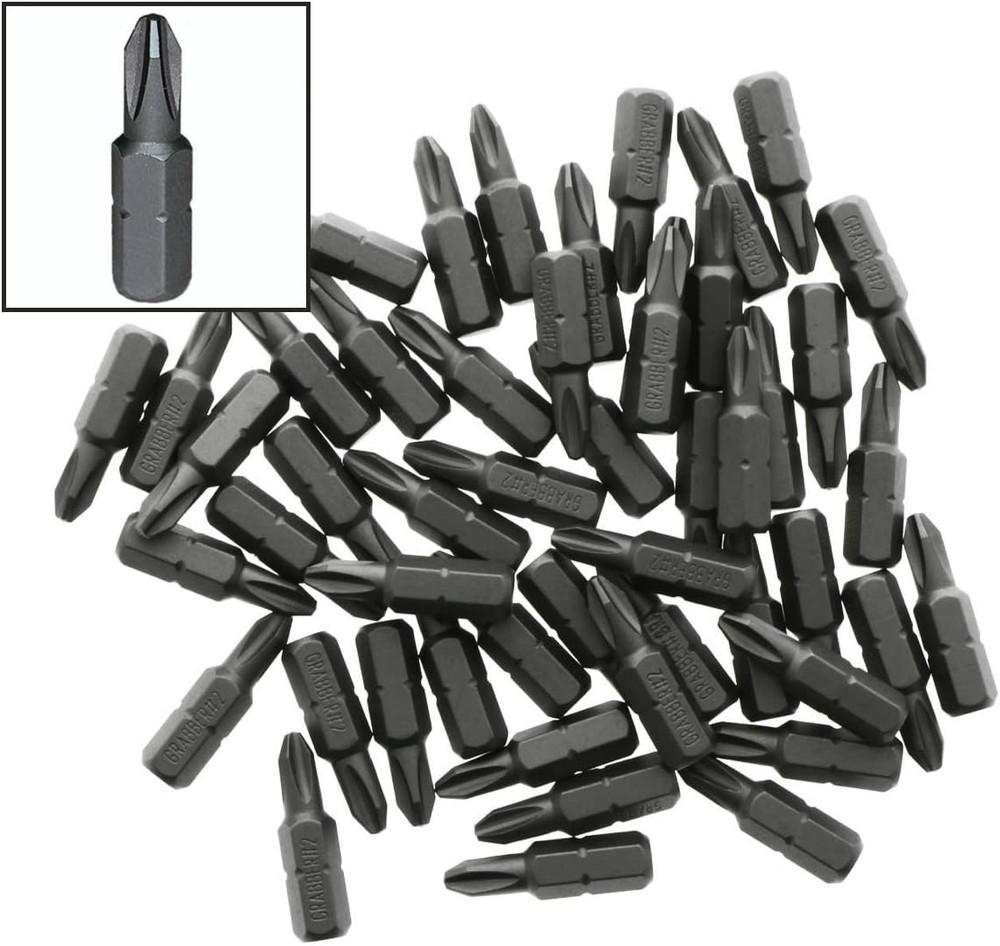 #2 Reduced Phillips Drywall Screw Driver Bit Tips (50-Pack)