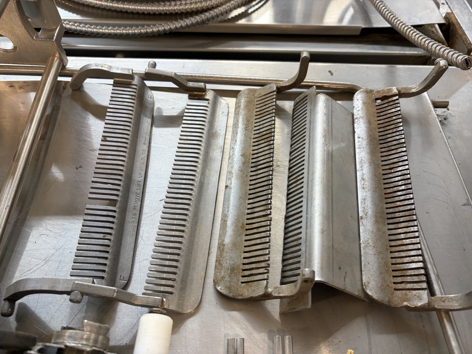 Mixed Lot of Hobart Biro Meat Tenderizer Cuber Liftout Assembly Blade Comb Parts