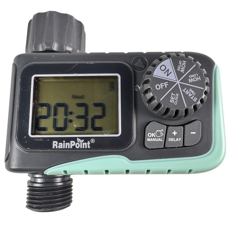 RainPoint 1 Zone Water Timer ITV105 Automatic Hose Faucet Timer Open Box Tested