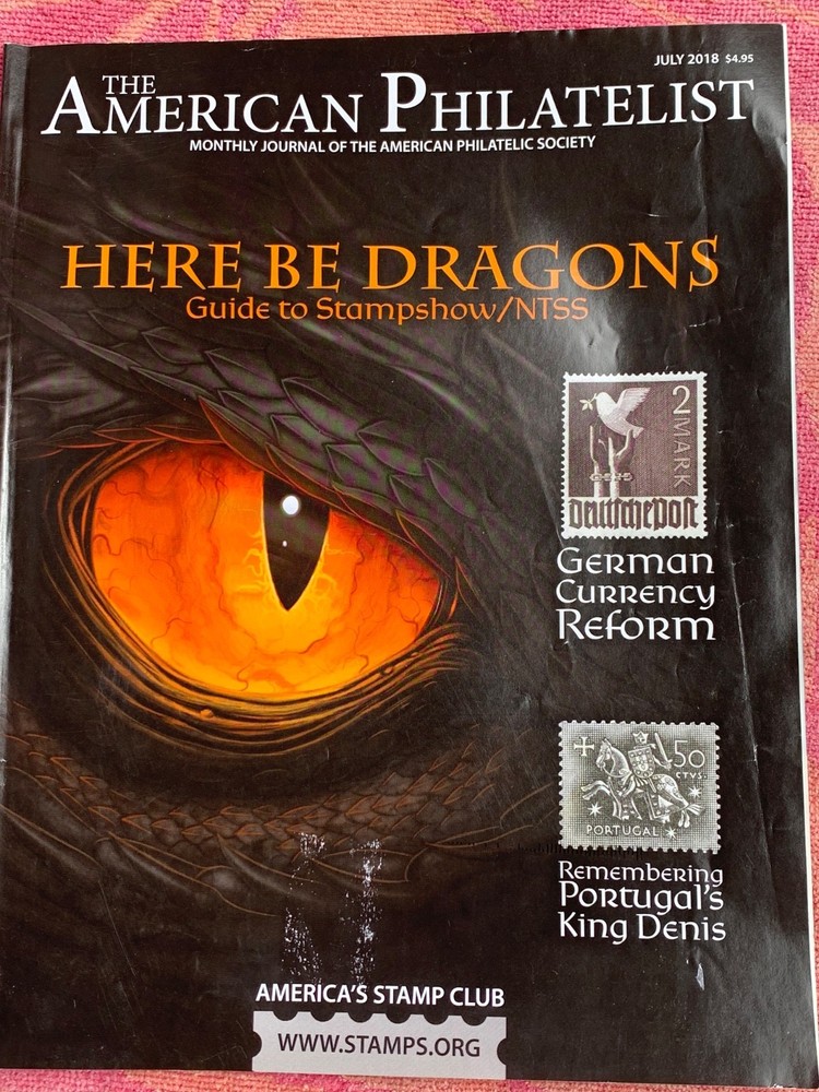 American Philatelist Magazine  2018,  July