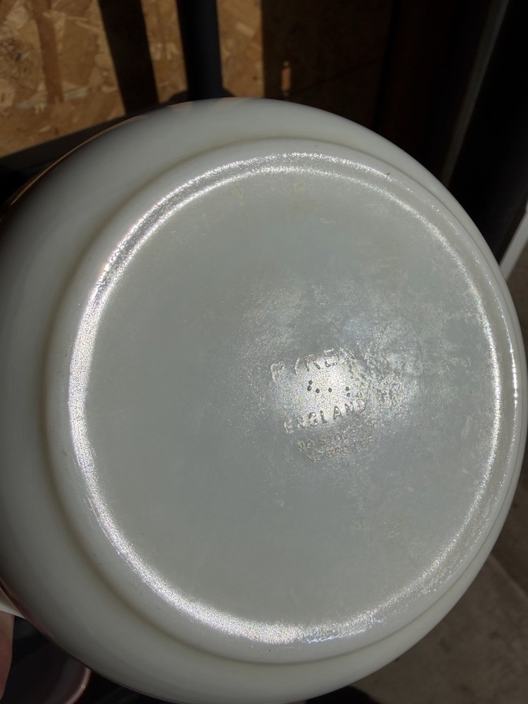 Pyrex Blue Iris Approx 6.5” Dia. X 2.75” Deep