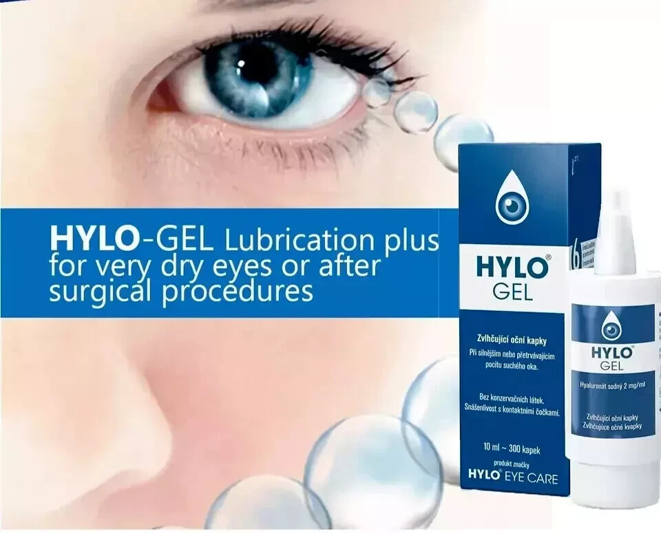 5 X HYLO GEL EYE DROPS 10ML