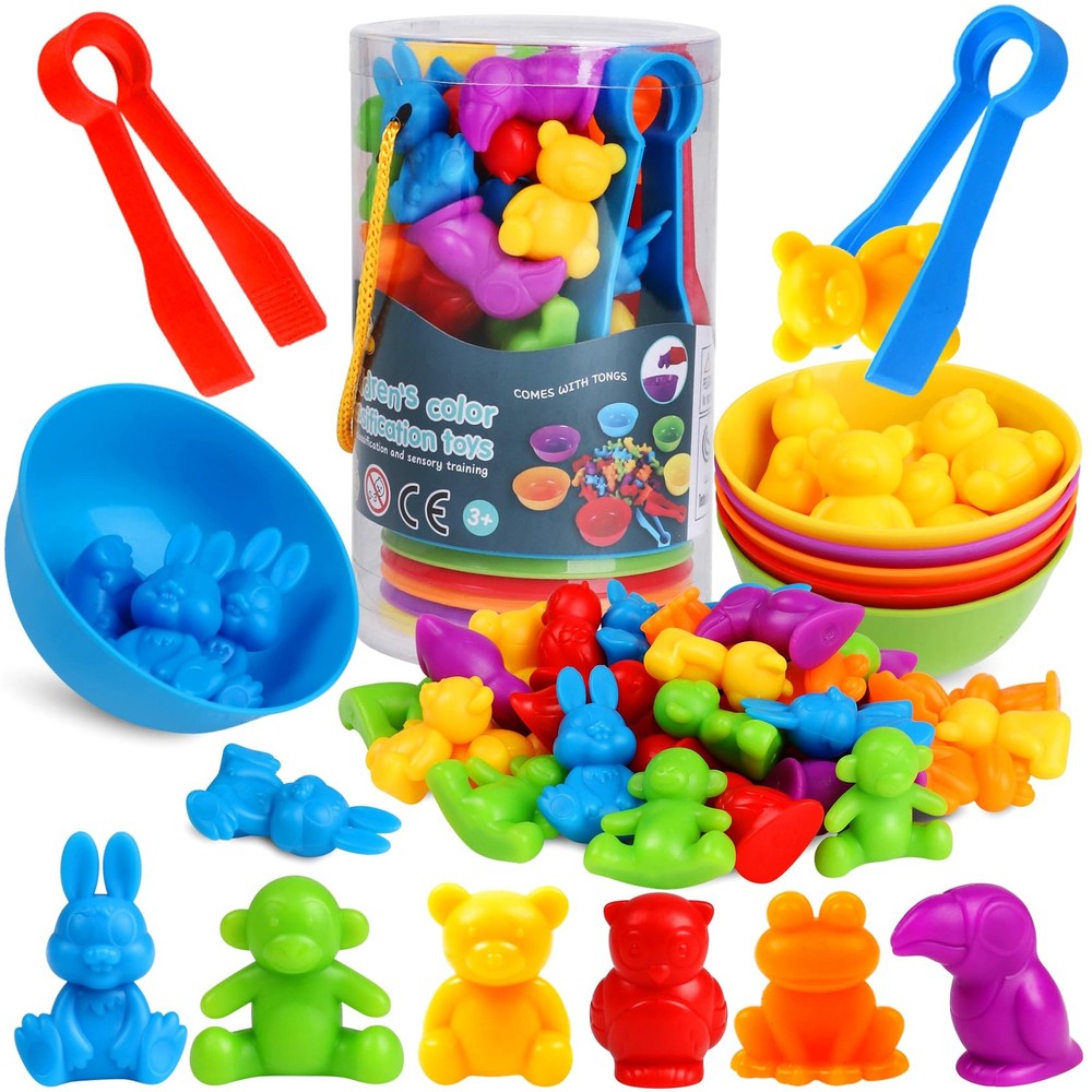 Counting Animals Color Sorting Matching Games with Medium, Dinosaurs