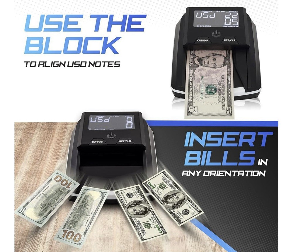 💵💲Deteck Banknote Detector DT10C 💵💲