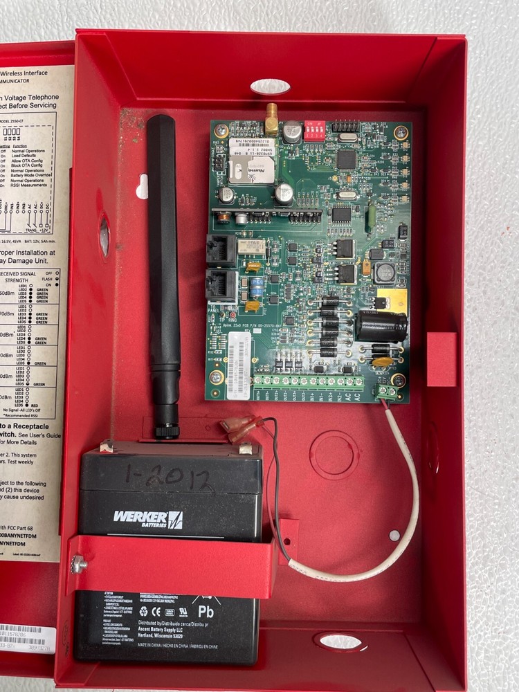 UPLINK 2550-CF Central Station Alarm Panel Wireless Interface GSM Communicator
