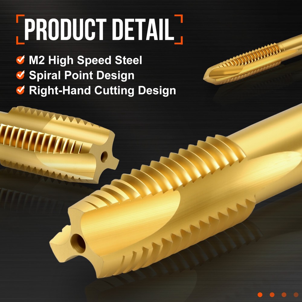 M2.5x0.45 Spiral Point Plug Threading Tap Titanium Screw Tapping