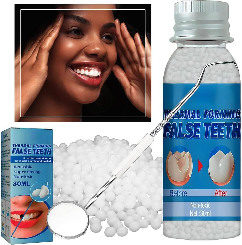 Fake Teeth Replacement Kit,Tooth Provisional Kit for Missing & Broken Teeth